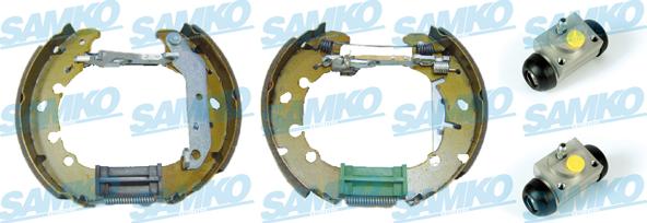 Samko KEG541 - Комплект тормозных колодок, барабанные autospares.lv