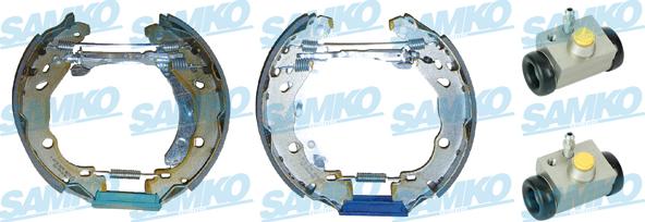 Samko KEG548 - Комплект тормозных колодок, барабанные autospares.lv