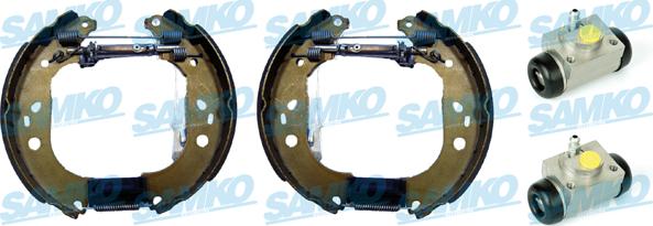 Samko KEG543 - Комплект тормозных колодок, барабанные autospares.lv