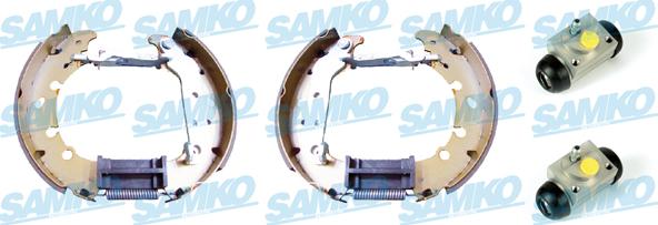 Samko KEG542 - Комплект тормозных колодок, барабанные autospares.lv