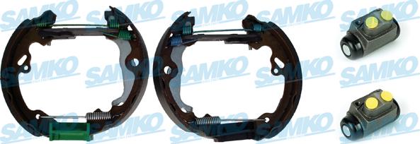 Samko KEG559 - Комплект тормозных колодок, барабанные autospares.lv