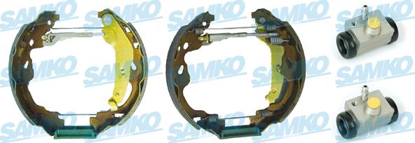 Samko KEG553 - Комплект тормозных колодок, барабанные autospares.lv