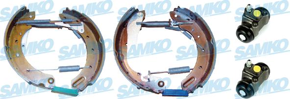 Samko KEG552 - Комплект тормозных колодок, барабанные autospares.lv