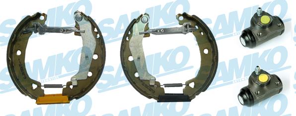 Samko KEG507 - Комплект тормозных колодок, барабанные autospares.lv