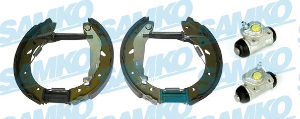 Samko KEG531 - Комплект тормозных колодок, барабанные autospares.lv