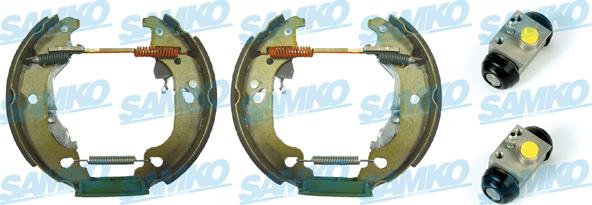 Samko KEG520 - Комплект тормозных колодок, барабанные autospares.lv