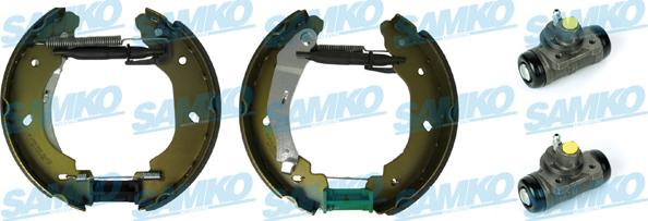 Samko KEG578 - Комплект тормозных колодок, барабанные autospares.lv