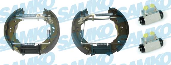 Samko KEG696 - Комплект тормозных колодок, барабанные autospares.lv