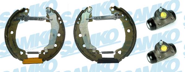 Samko KEG690 - Комплект тормозных колодок, барабанные autospares.lv