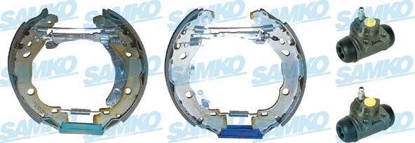 Samko KEG693 - Комплект тормозных колодок, барабанные autospares.lv