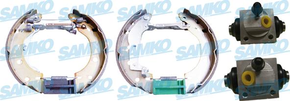 Samko KEG689 - Комплект тормозных колодок, барабанные autospares.lv