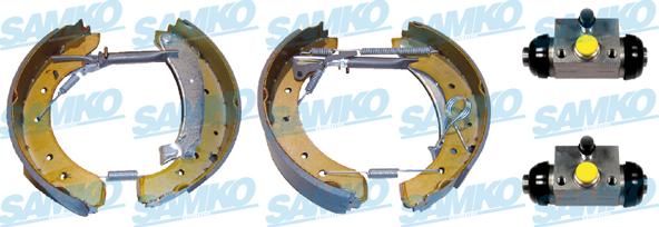 Samko KEG684 - Комплект тормозных колодок, барабанные autospares.lv