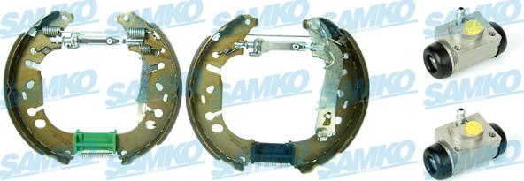 Samko KEG626 - Комплект тормозных колодок, барабанные autospares.lv