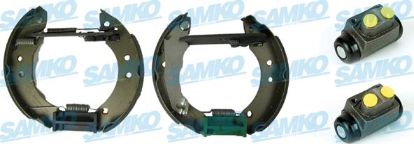 Samko KEG058 - Комплект тормозных колодок, барабанные autospares.lv