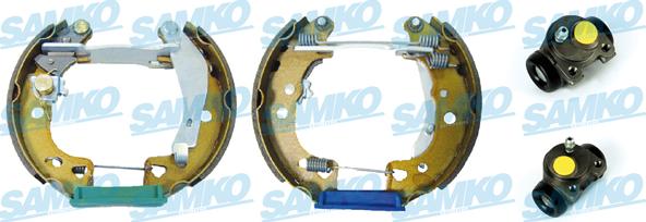 Samko KEG016 - Комплект тормозных колодок, барабанные autospares.lv