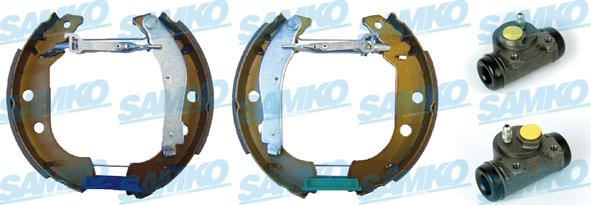 Samko KEG086 - Комплект тормозных колодок, барабанные autospares.lv