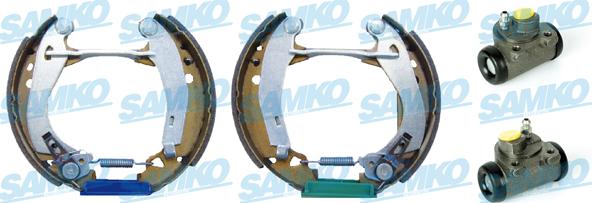 Samko KEG080 - Комплект тормозных колодок, барабанные autospares.lv