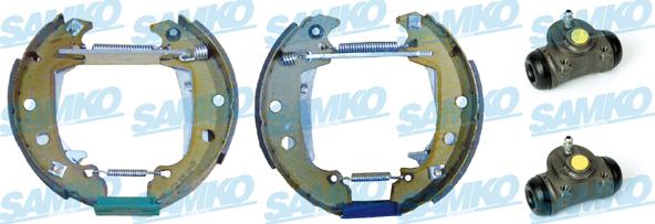 Samko KEG034 - Комплект тормозных колодок, барабанные autospares.lv