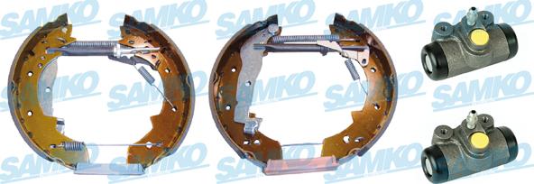 Samko KEG027 - Комплект тормозных колодок, барабанные autospares.lv