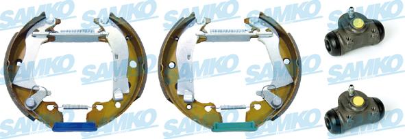 Samko KEG152 - Комплект тормозных колодок, барабанные autospares.lv