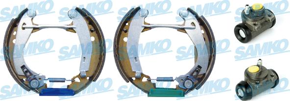 Samko KEG188 - Комплект тормозных колодок, барабанные autospares.lv