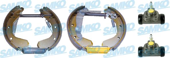 Samko KEG134 - Комплект тормозных колодок, барабанные autospares.lv