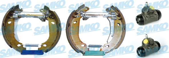 Samko KEG138 - Комплект тормозных колодок, барабанные autospares.lv