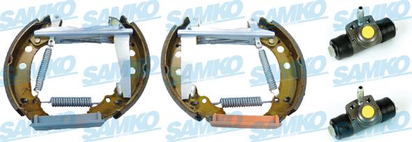Samko KEG122 - Комплект тормозных колодок, барабанные autospares.lv