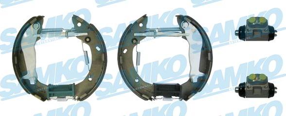 Samko KEG849 - Комплект тормозных колодок, барабанные autospares.lv