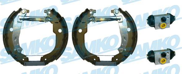 Samko KEG840 - Комплект тормозных колодок, барабанные autospares.lv