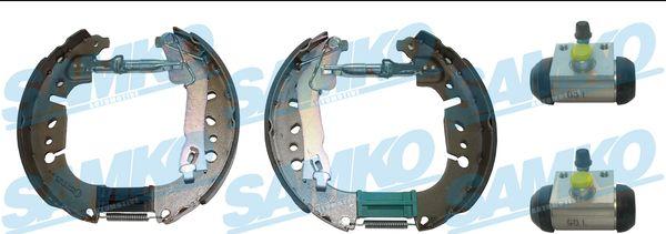 Samko KEG843 - Комплект тормозных колодок, барабанные autospares.lv