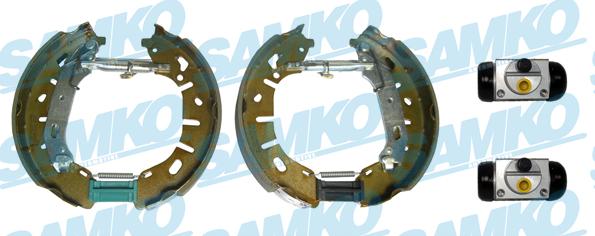 Samko KEG809 - Комплект тормозных колодок, барабанные autospares.lv