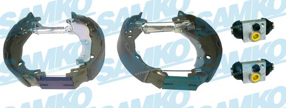 Samko KEG815 - Комплект тормозных колодок, барабанные autospares.lv