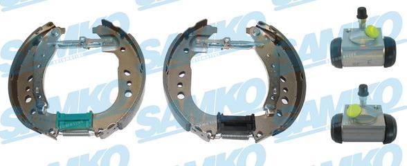 Samko KEG836 - Комплект тормозных колодок, барабанные autospares.lv