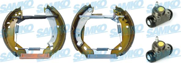 Samko KEG347 - Комплект тормозных колодок, барабанные autospares.lv