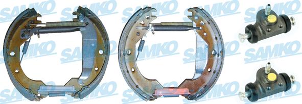 Samko KEG356 - Комплект тормозных колодок, барабанные autospares.lv