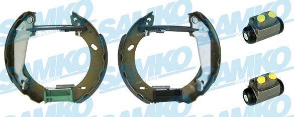 Samko KEG357 - Комплект тормозных колодок, барабанные autospares.lv