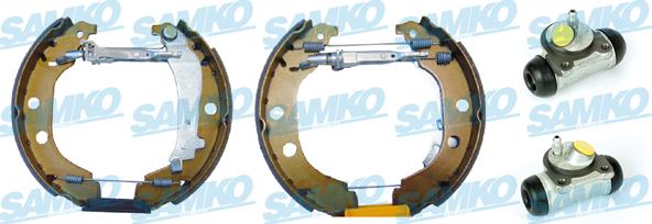 Samko KEG369 - Комплект тормозных колодок, барабанные autospares.lv