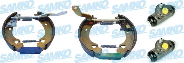 Samko KEG365 - Комплект тормозных колодок, барабанные autospares.lv