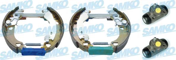 Samko KEG363 - Комплект тормозных колодок, барабанные autospares.lv