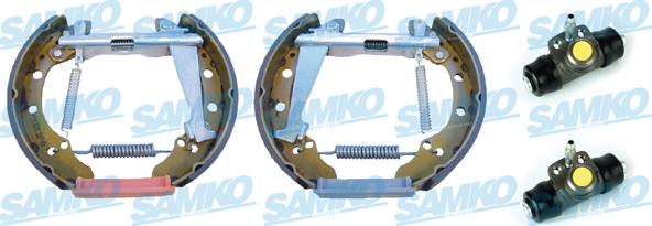 Samko KEG304 - Комплект тормозных колодок, барабанные autospares.lv