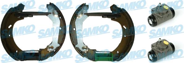 Samko KEG310 - Комплект тормозных колодок, барабанные autospares.lv