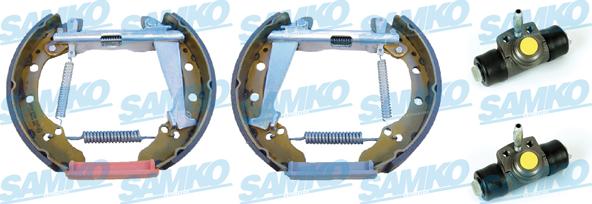 Samko KEG326 - Комплект тормозных колодок, барабанные autospares.lv