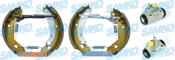 Samko KEG206 - Комплект тормозных колодок, барабанные autospares.lv