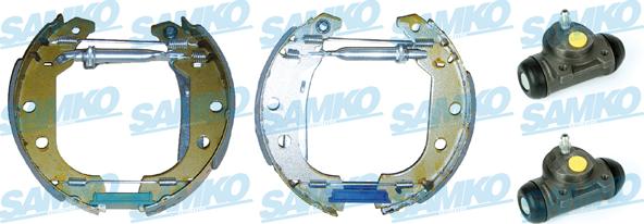 Samko KEG213 - Комплект тормозных колодок, барабанные autospares.lv