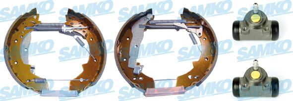 Samko KEG222 - Комплект тормозных колодок, барабанные autospares.lv