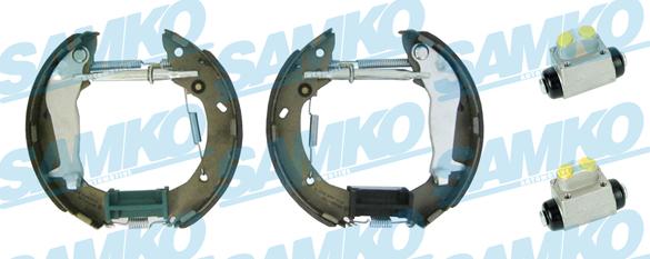 Samko KEG700 - Комплект тормозных колодок, барабанные autospares.lv