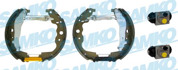 Samko KEG702 - Комплект тормозных колодок, барабанные autospares.lv