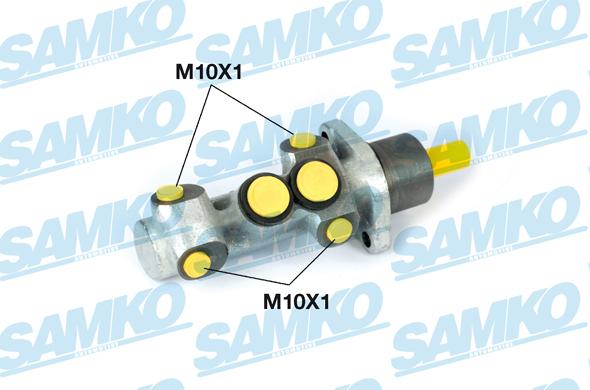 Samko P30166 - Главный тормозной цилиндр autospares.lv