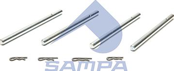 Sampa 093.910 - Ремкомплект, тормозной суппорт autospares.lv